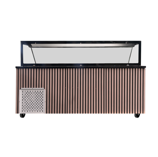 Unninox Saladette Workbench – 5x GN 1/1 Capacity - 188x82x85.5cm - UNNI188TK