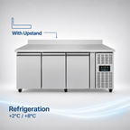 Unninox Refrigerated Counter – 3 Doors – 1790x700x850mm - UNN3200TN