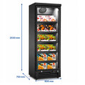 Unninox Freezer 1 Glass Door – 800x750x2030mm - 800Ltr - UNN75BT