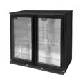 Unninox Barcooler Black 2 Doors - 900x525xH900mm - UNNB902D