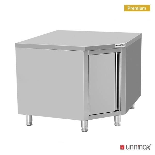 Unninox Worktable Corner With Door Without Upstand 1000×600 - WT-10010085-C60