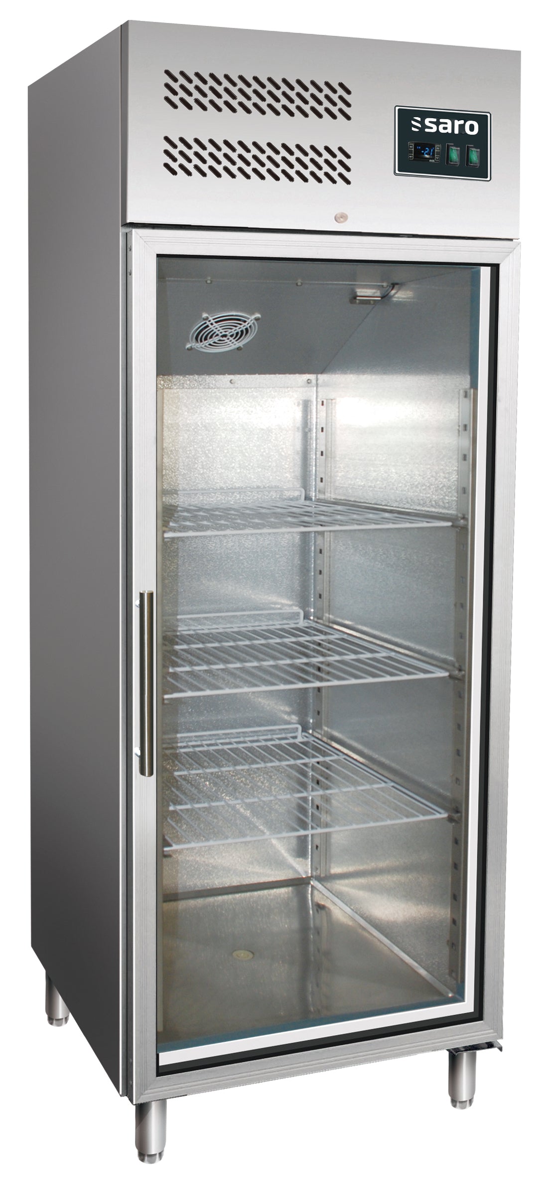 SARO professionele koelkast met glasdeur model GN 600 TNG