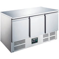 SARO Gekoelde werkbank met 3 deures, model ES 903 S/S TOP