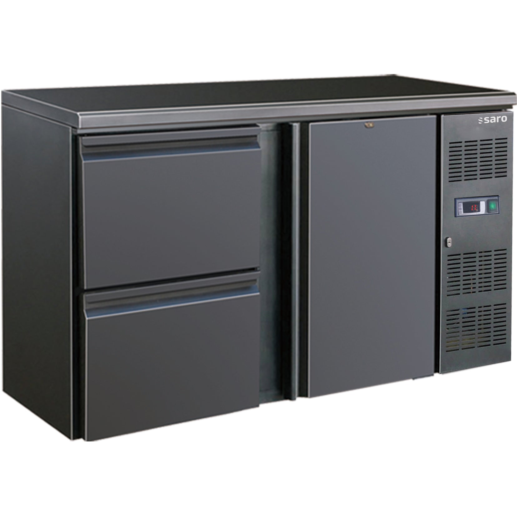 SARO Barkoeler met 1 deur en 2 laden, Model BC 2100-2S