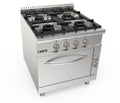 SARO Gasfornuis + elektrische oven 4 pits LQ - model LQ / CUG4NE