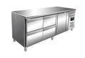 SARO Gekoelde werkbank met 1 deur en 2x sets van 2 lades, model KYLJA 3140 TN