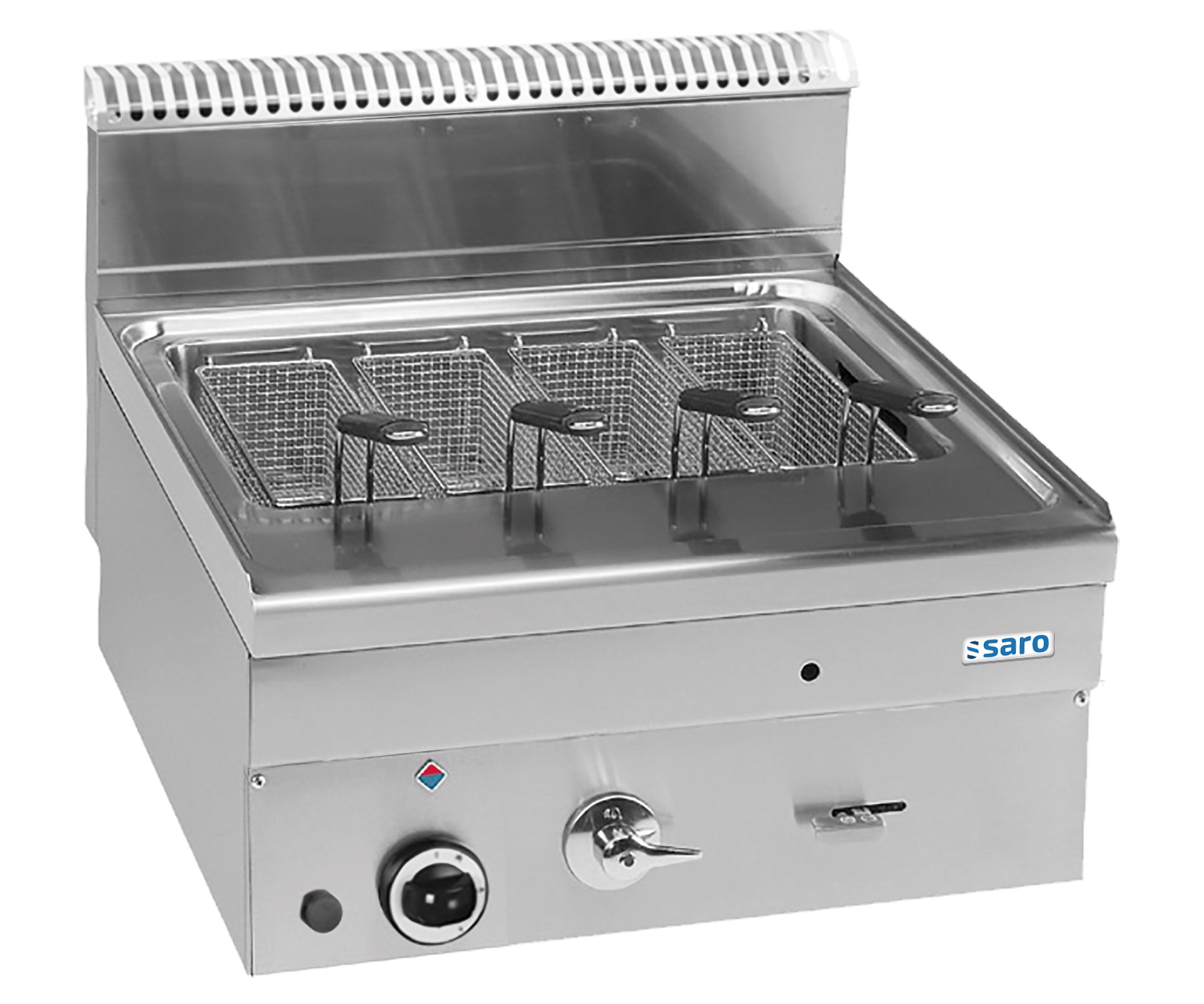 SARO Gas Pastakoker 600x600 zonder manden model GC66/SC