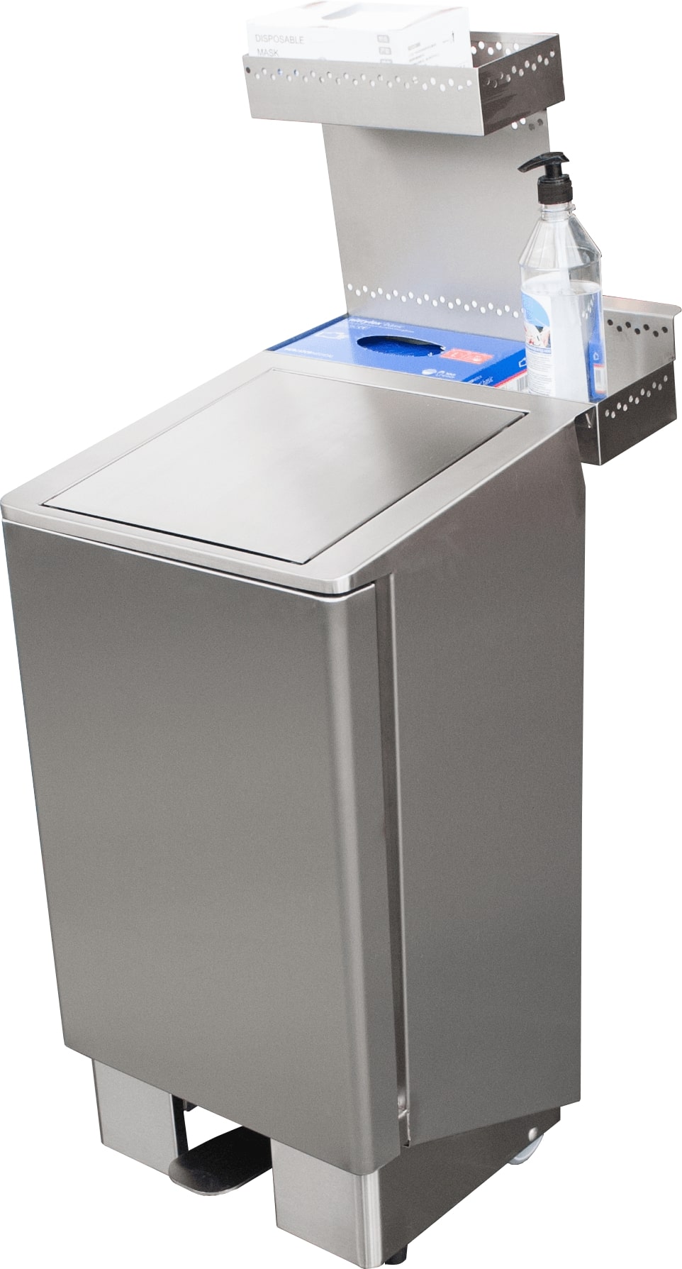 SARO RVS afvalbak met hydraulische klep modellen APOLLO 60 ltr - afbeelding 2