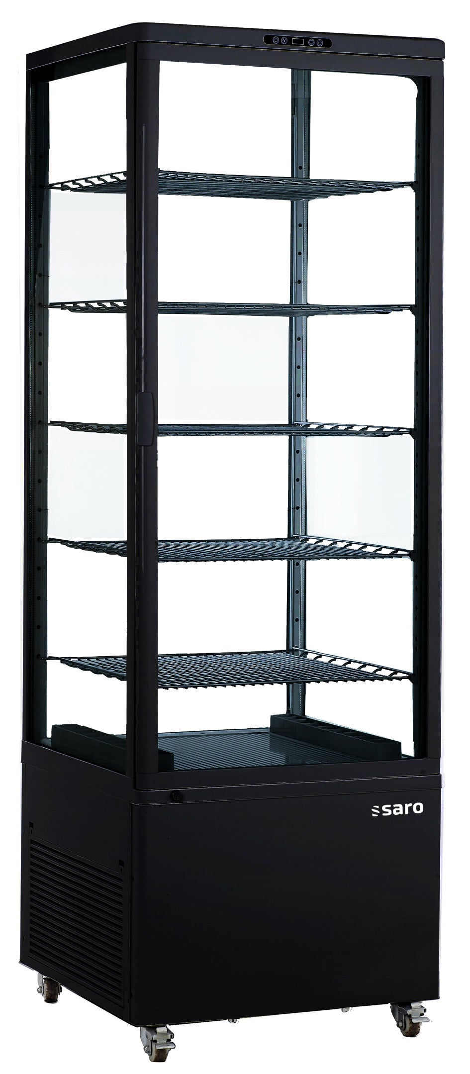SARO Koelvitrine, zwart model LENN