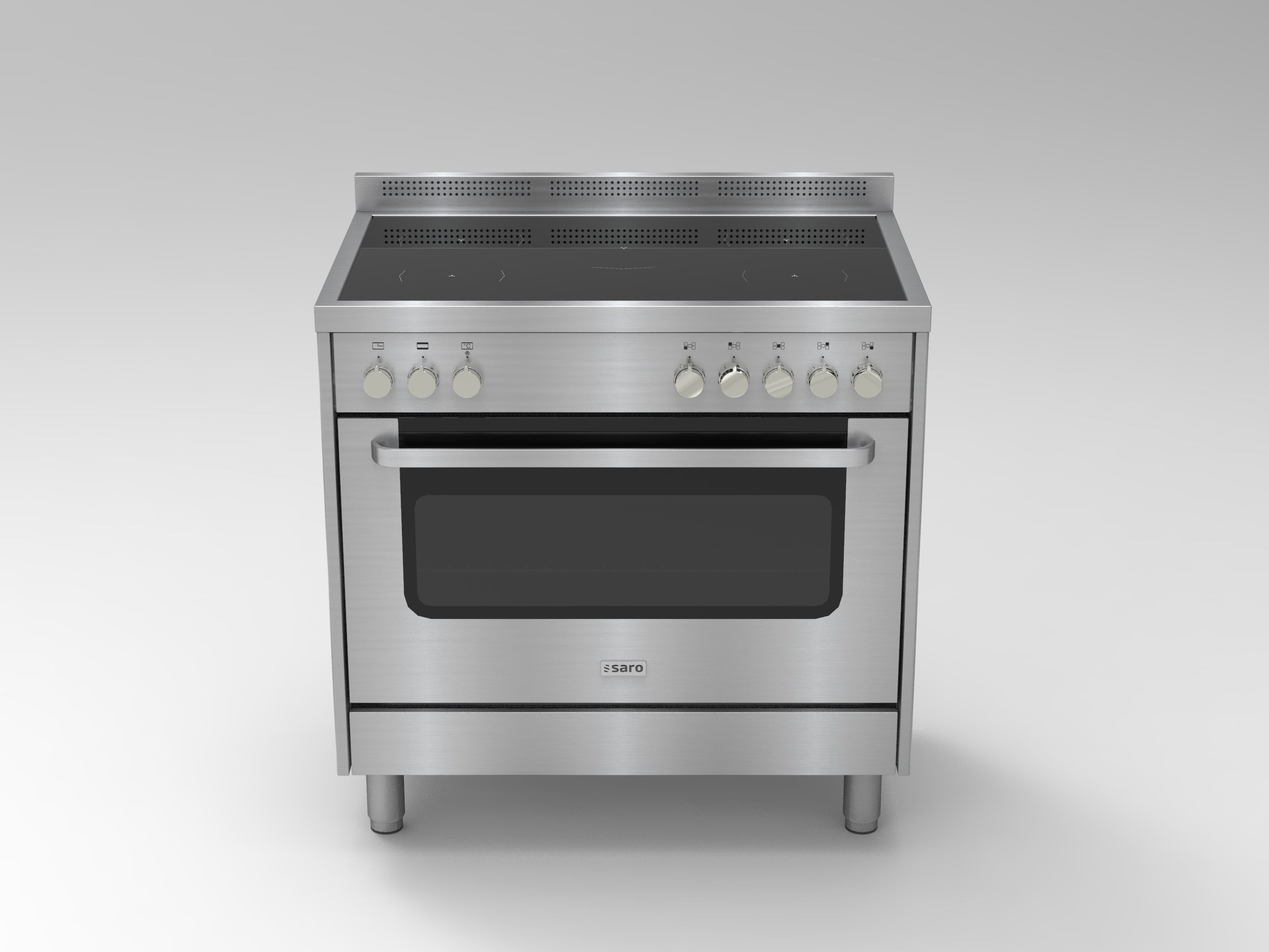 SARO Semi-professionele inductieDoorkookplaat model TS95IND61X zilver - afbeelding 2