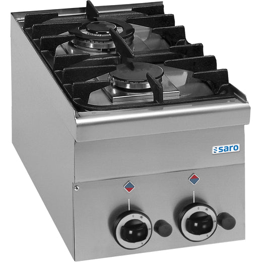 Gaskookplaat, 2 branders, 600 Line tafelmodel G2S6 Saro