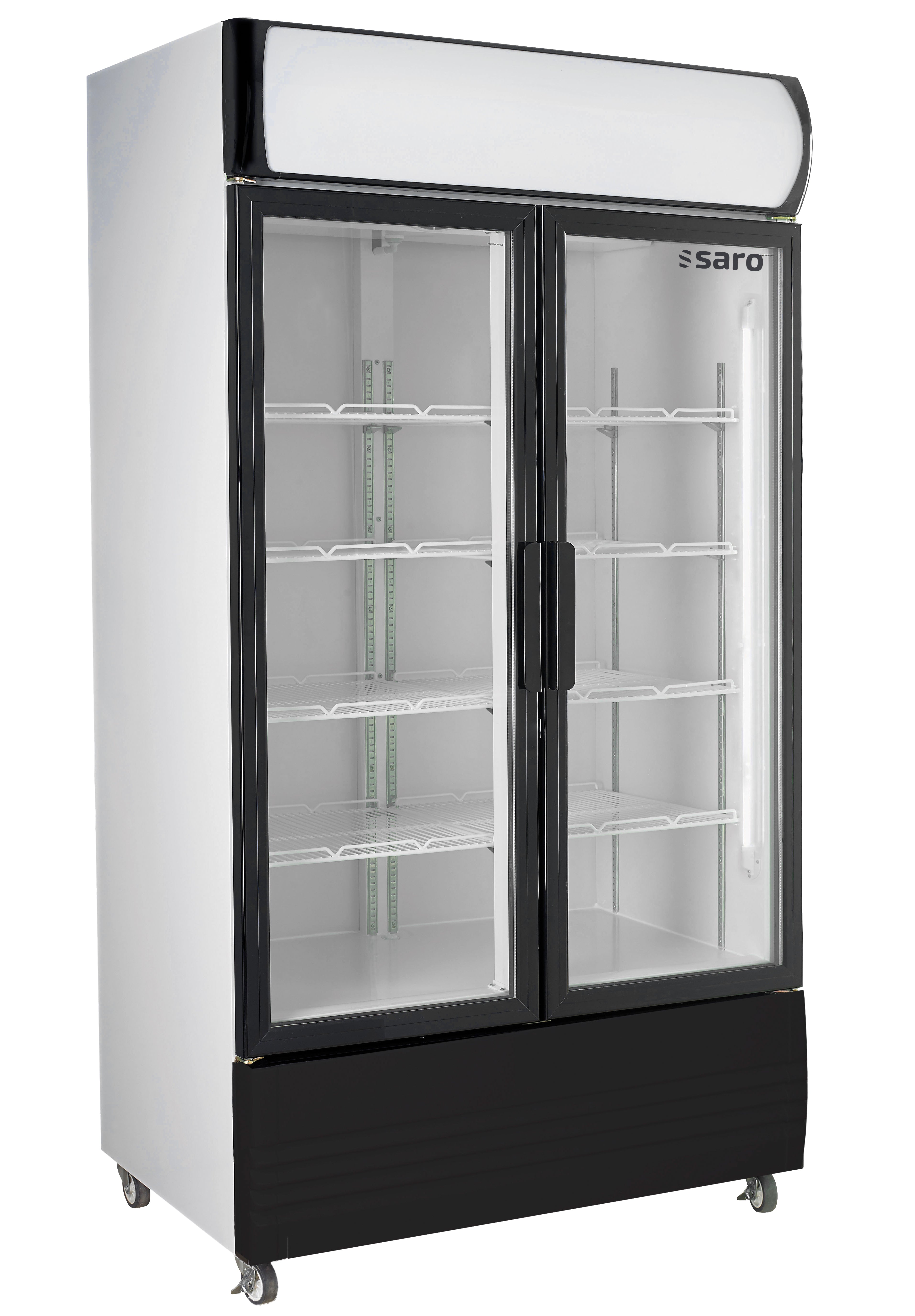 SARO Koelkast met 2 glasdeuren en reclame display model GTK 580
