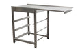 SARO afvoertafel voor vaatwasser rechts, 1 bak, 1200 mm