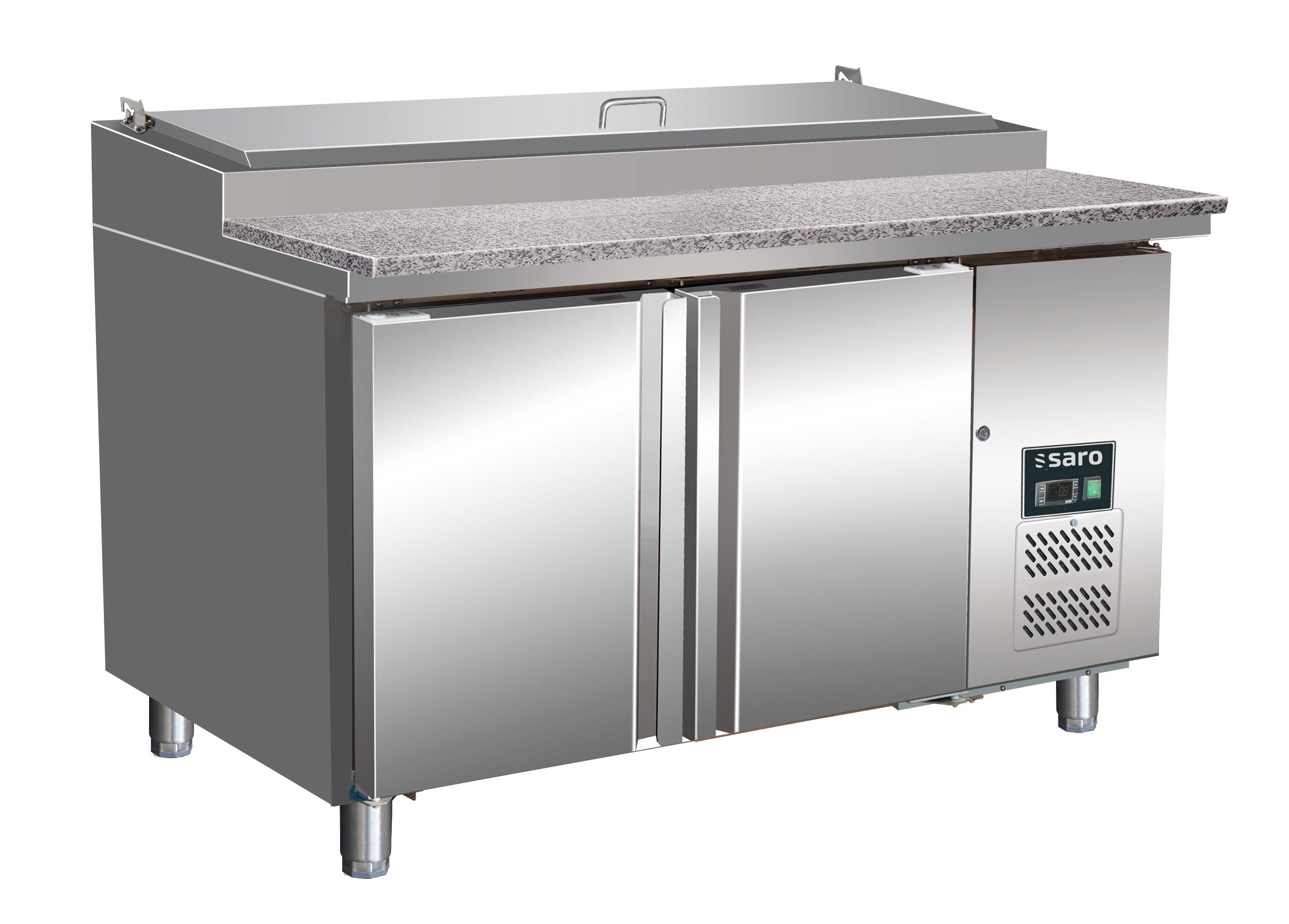 SARO Voorbereidingswerkbank, werkblad graniet - 1/3 GN model SH 1500