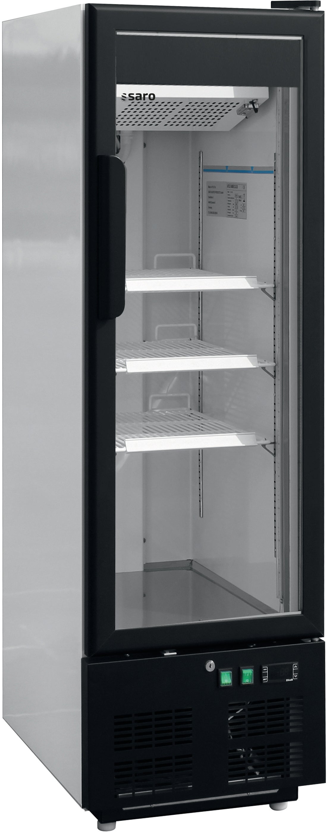 SARO Vrieskast met glasdeur model EK 199