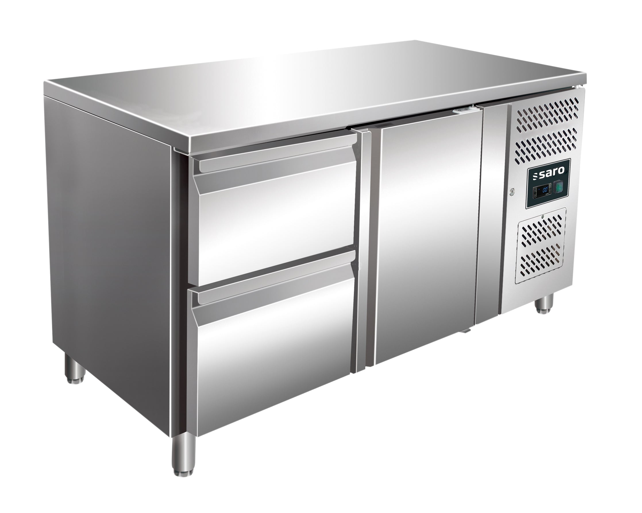 SARO Gekoelde werkbank met 1 deur en 1x set van 2 lades, model KYLJA 2110 TN