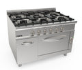 SARO Gasfornuis + elektrische oven 6 branders LQ model LQ / CUG6NE