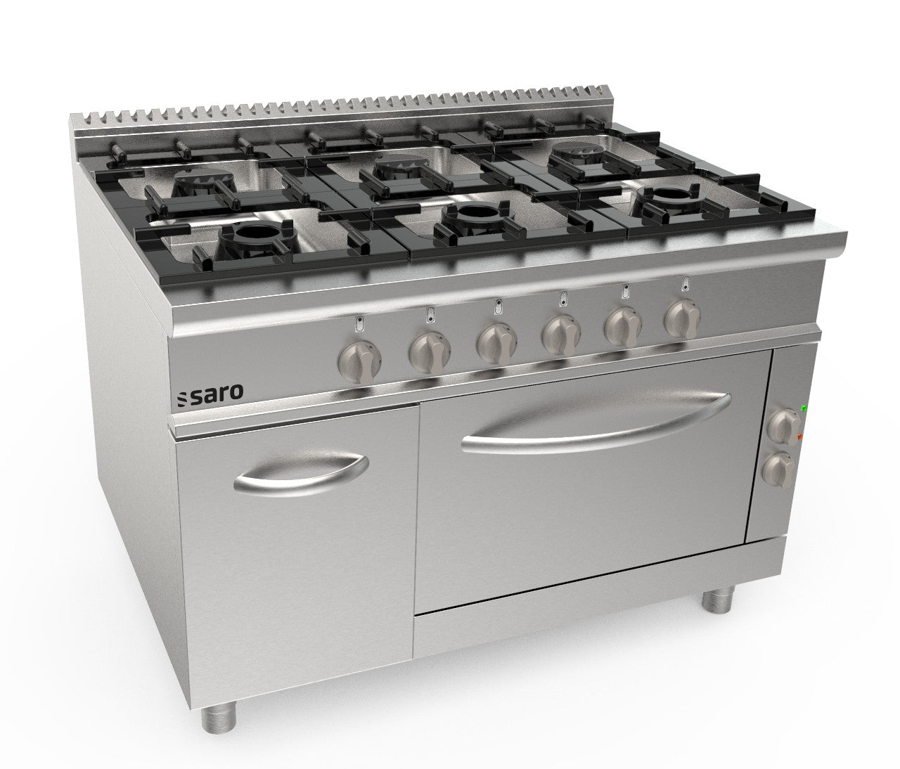 SARO Gasfornuis + elektrische oven 6 branders LQ model LQ / CUG6NE