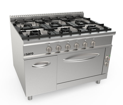 Gasfornuis + elektrische oven 6 branders LQ Saro LQ / CUG6NE