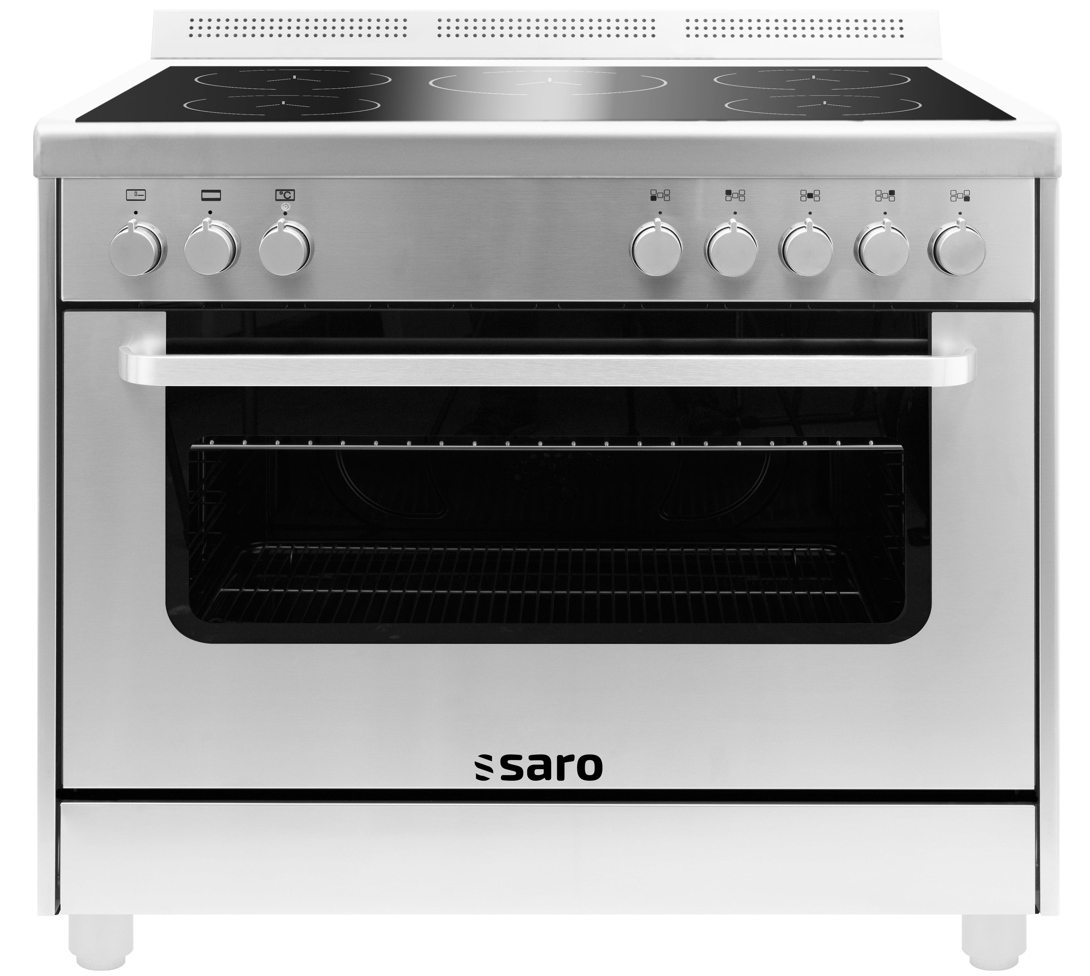SARO Semi-professionele inductieDoorkookplaat model TS95IND61X zilver
