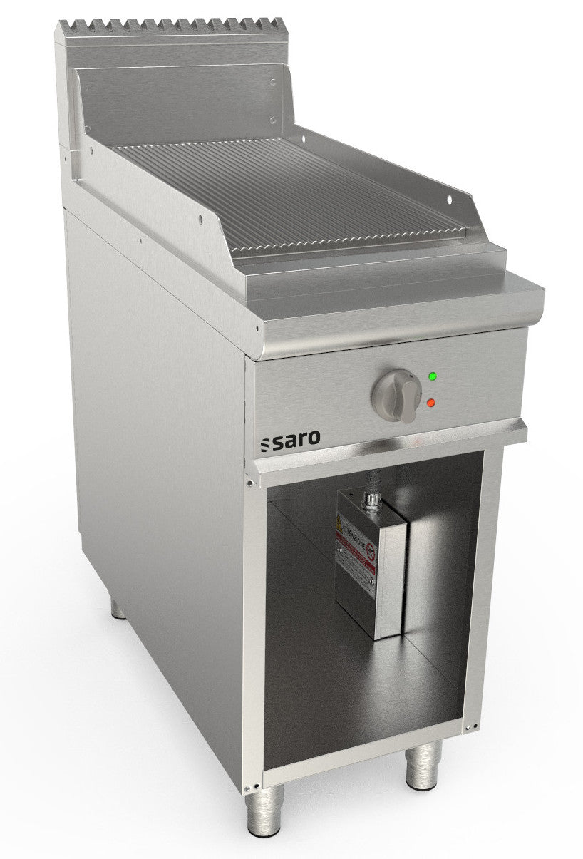 SARO Elektrische bakplaat met open onderstel - model LQ / FTE2BAR