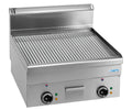 SARO Elektrische Grillplaat Geribbeld Tafelmodel 600x600 model EFT66R