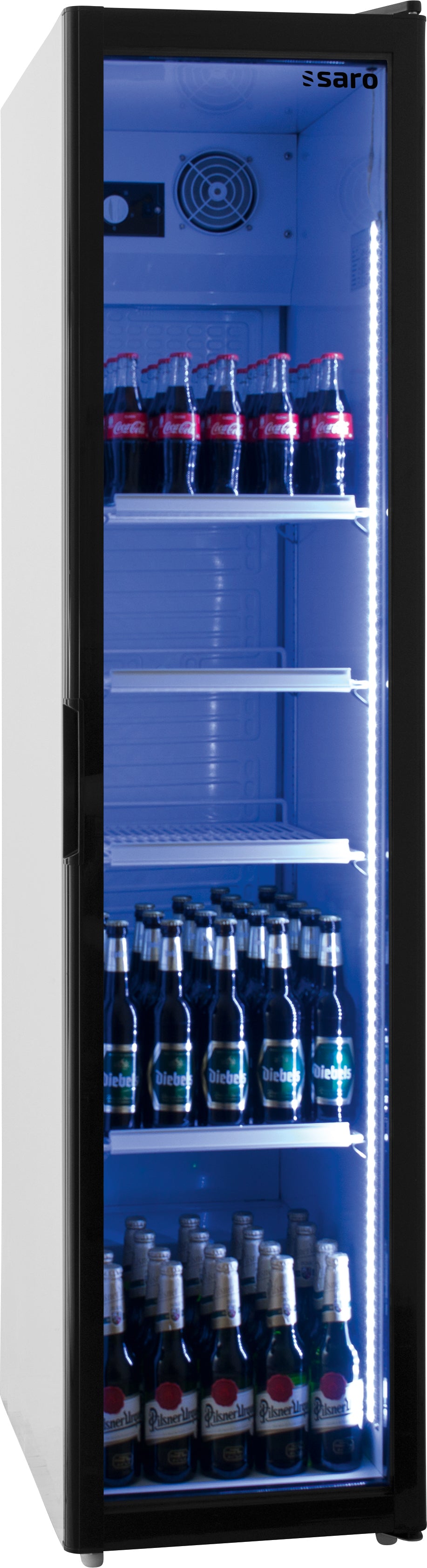 SARO Koelkast met glasdeur - smal model SK 301
