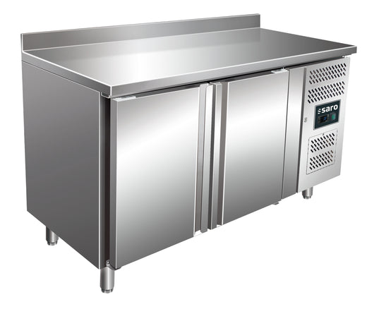 SARO koeltafel met 2 deuren en opstaande rand, model SNACK 2200 TN