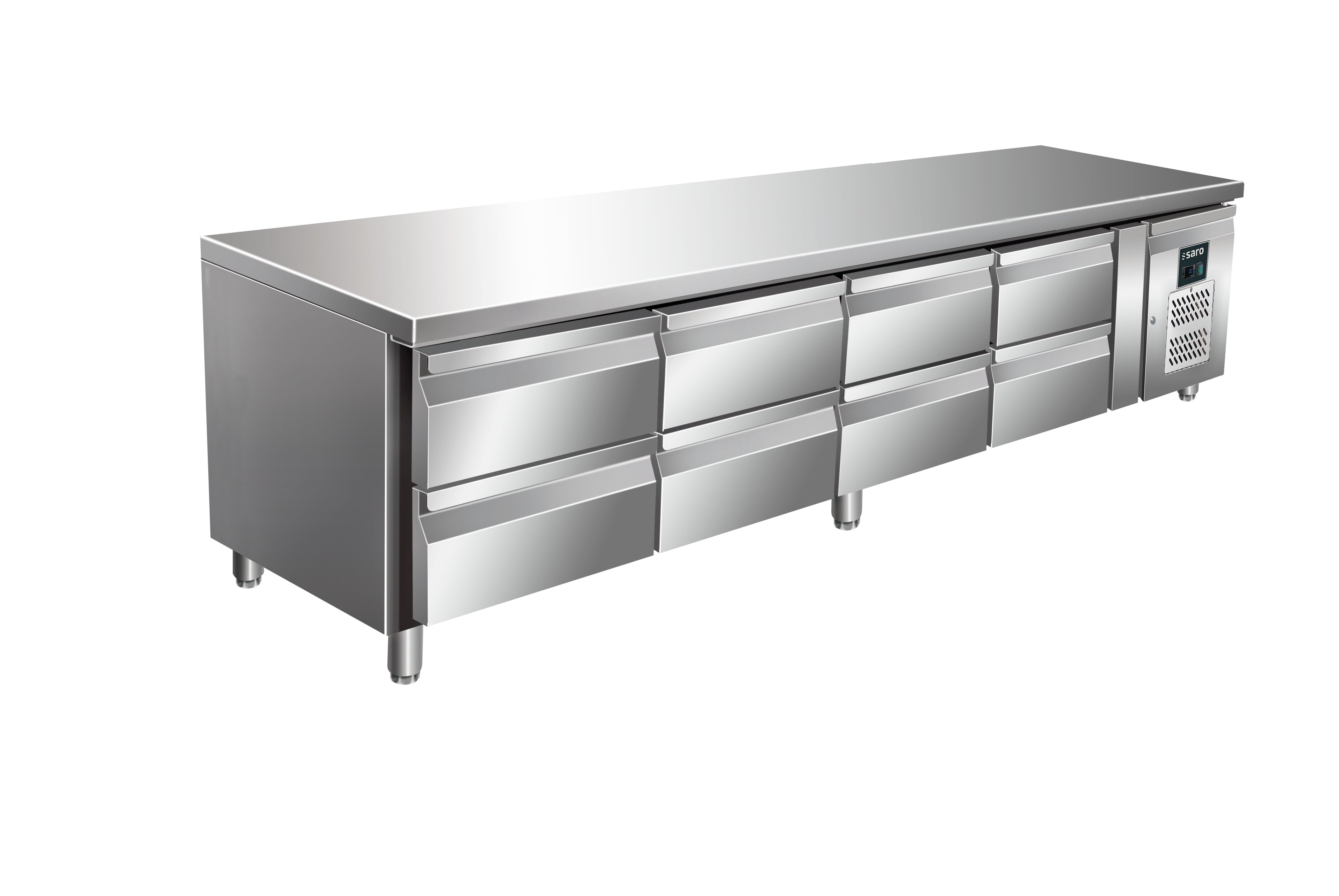 SARO onderbouw koelwerkbank, 4x2 laden model UGN 4180 TN