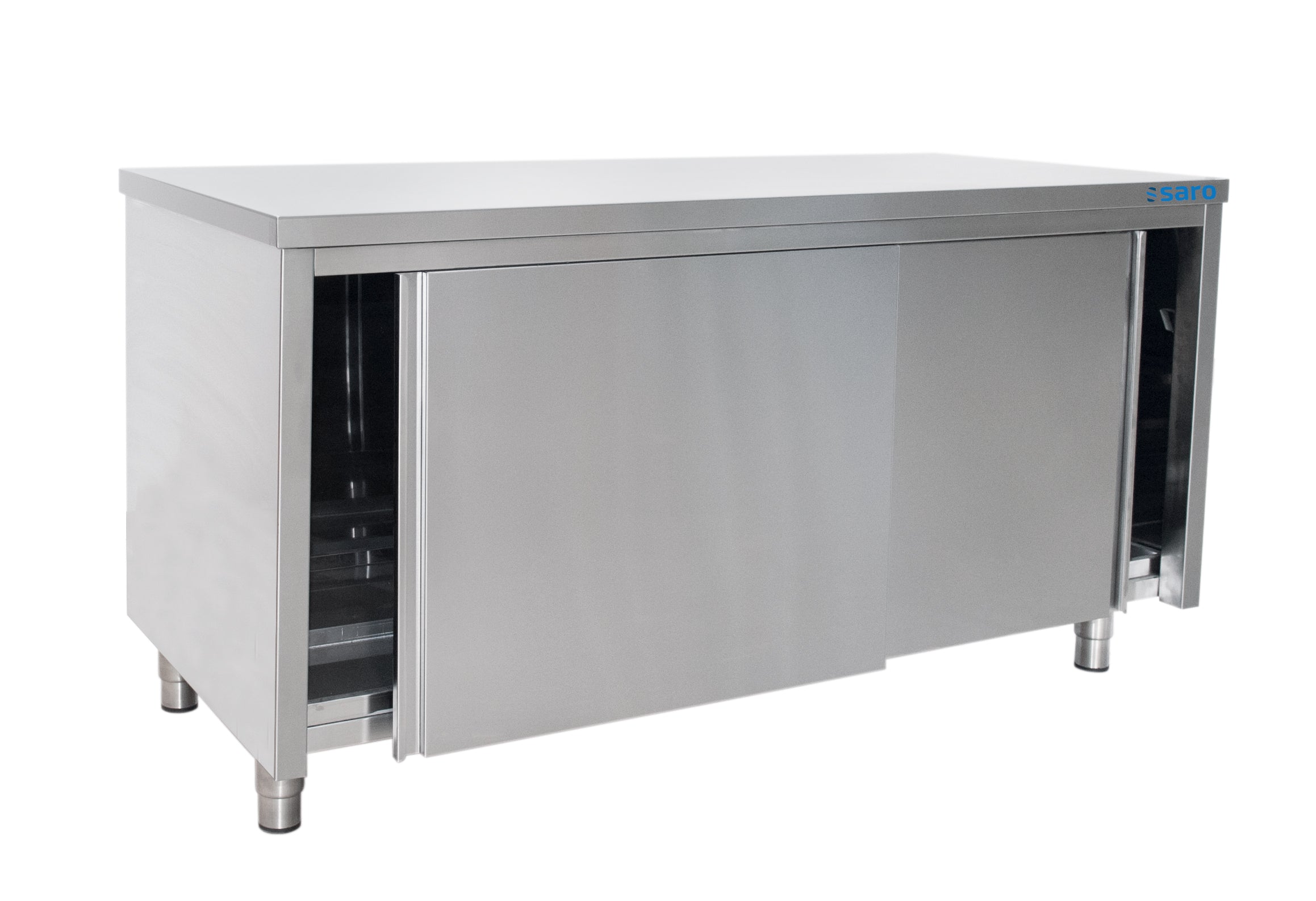 SARO roestvrijstalen wandkast, schuifdeur - 700 mm diepte, 1200 mm