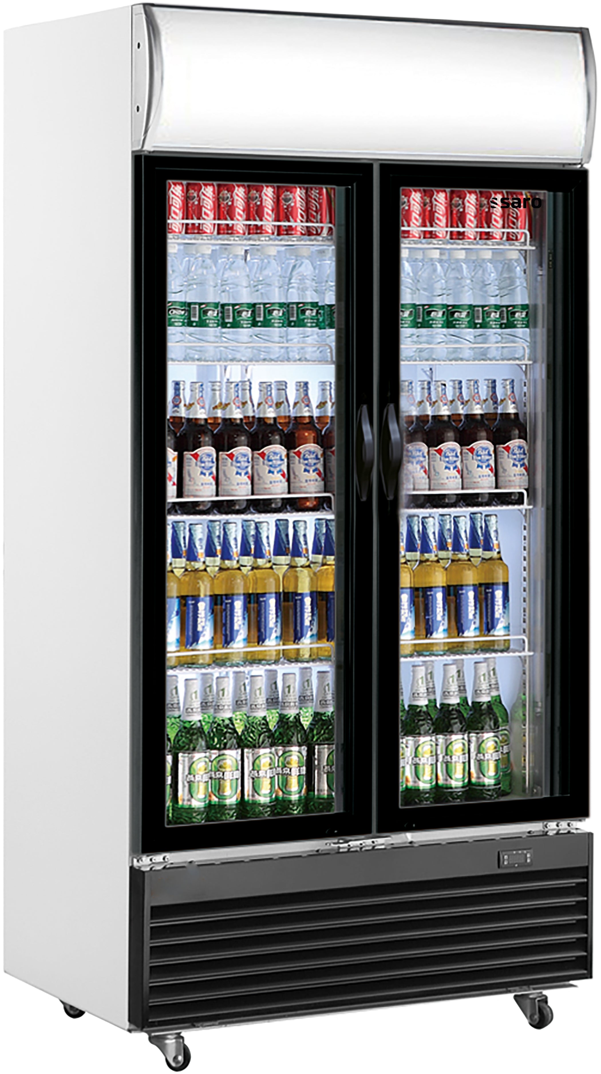 SARO Flessenkoeler met dubbele glasdeur model GTK 800
