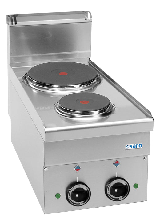 Elektrisch fornuis, 2 kookplaten, 600 Line tafelmodel E26 Saro