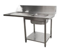 SARO aanvoertafel voor vaatwasser rechts, 1 bak, 1600 mm