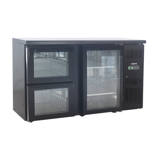 SARO Barkoeler met 1 glazen deur en 2 laden model BC 2100 G S2