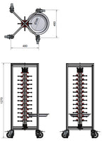SARO Bordstapelaar Plate-Mate model PM 48 INKLAPBAAR - afbeelding 3