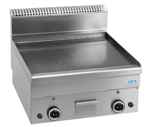 SARO Gas Grillplaat Glad Tafelmodel 600x600 model GFT66L