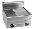SARO Elektrische Grillplaat 1/2 Glad 1/2 Geribbeld 600x600 model EFT66LR