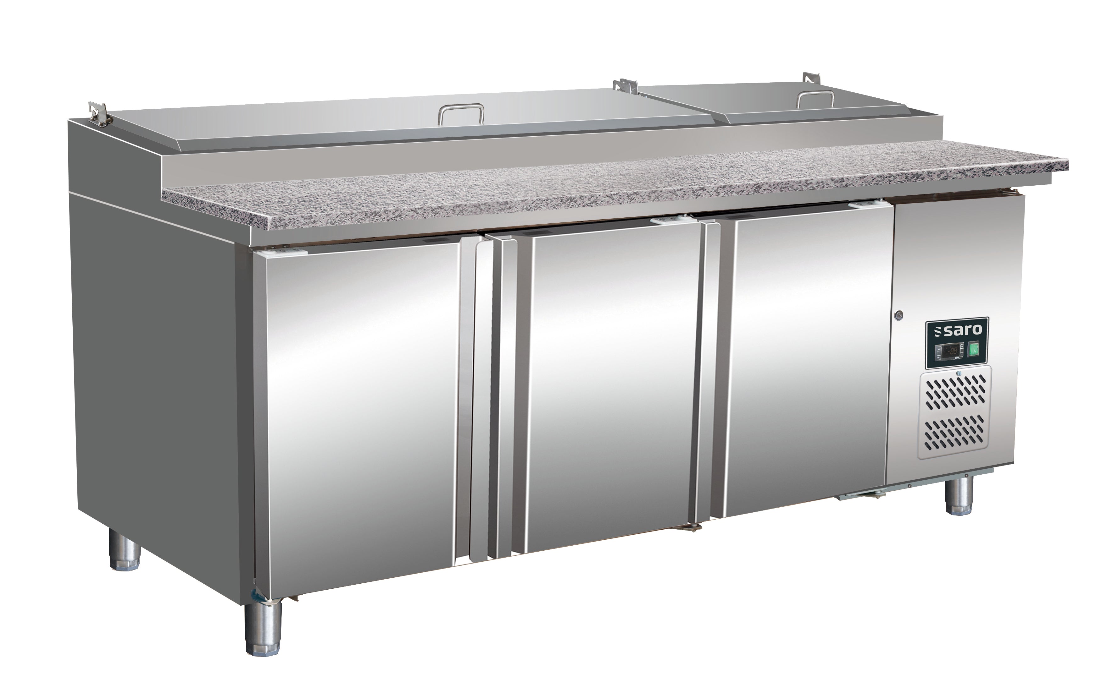 SARO Voorbereidingswerkbank, werkblad graniet - 1/3 GN model SH 2000