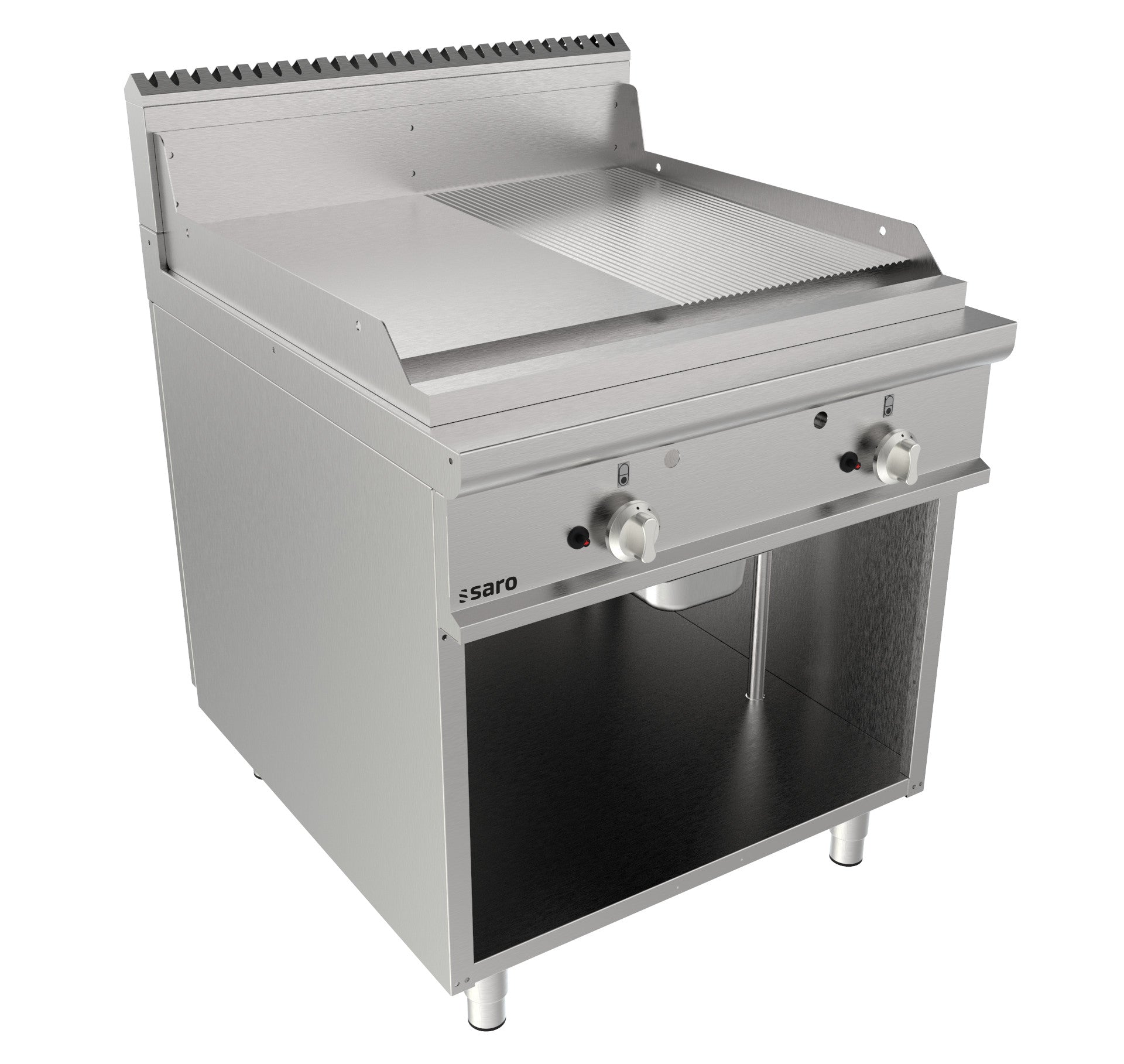 SARO Gasgrillplaat met open onderstel - model LQ / FTG4BAM