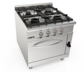 SARO Gasfornuis + gasoven 4 pits LQ - model LQ / CUG4NG