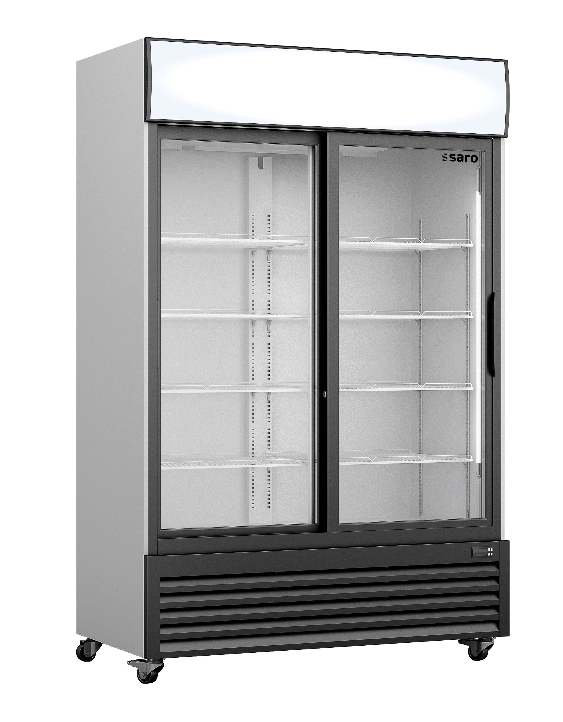 SARO Koelkast, glazen schuifdeur + reclame display model GTK 700SD