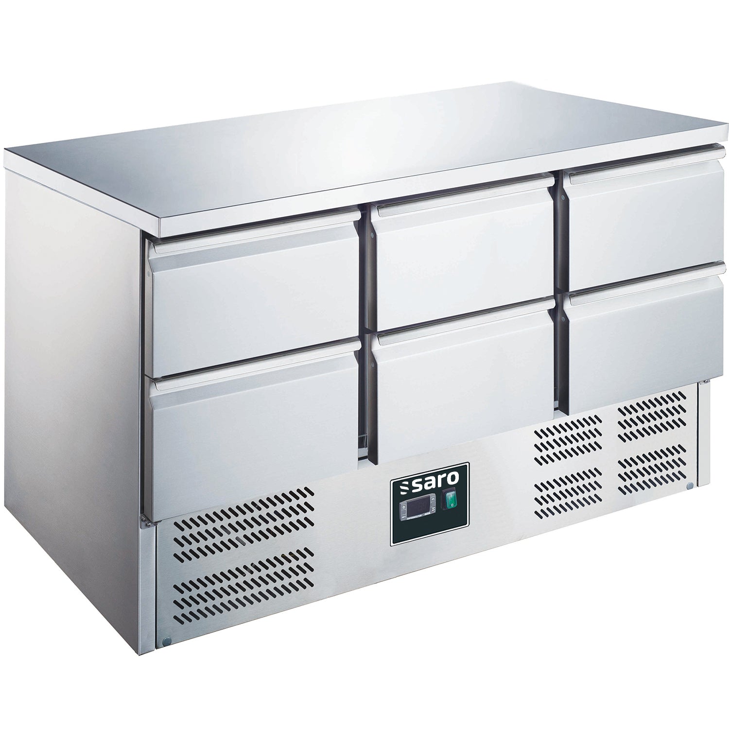 SARO Gekoelde werkbank met 6 lades, model ES 903 S/S TOP 0/6