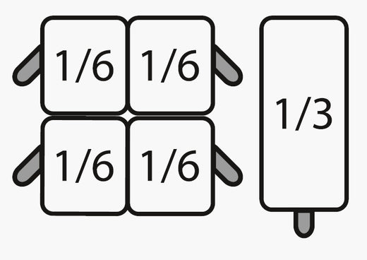 Pastamandensets 4x 1/6 + 1x 1/3 Saro