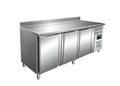 SARO koeltafel met 3 deuren en opstaande rand, model SNACK 3200 TN