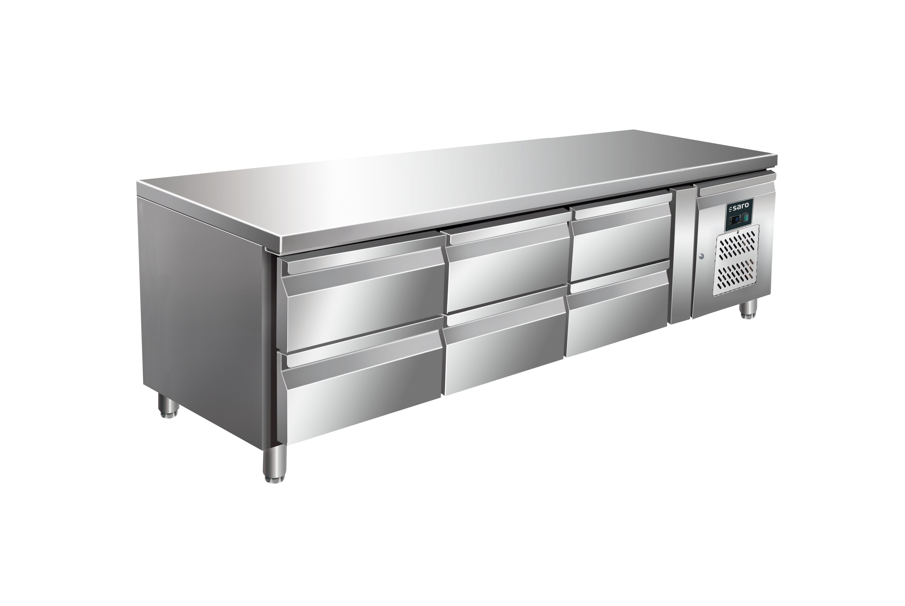 SARO onderbouw koelwerkbank, 3x2 laden model UGN 3160 TN