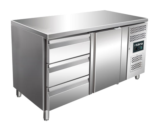 SARO Gekoelde werkbank met 1 deur en 1x set van 3 lades, model KYLJA 2130 TN