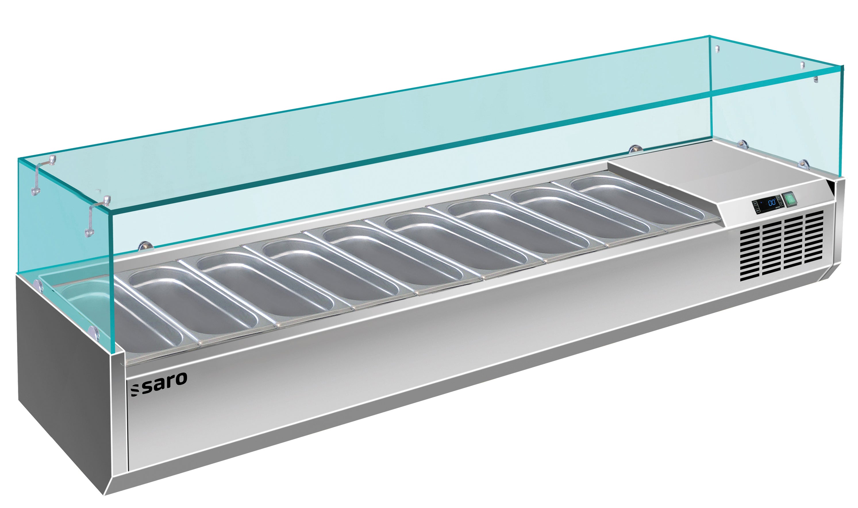 SARO Opzet koelvitrine - 1/3 GN model VRX 2000/380