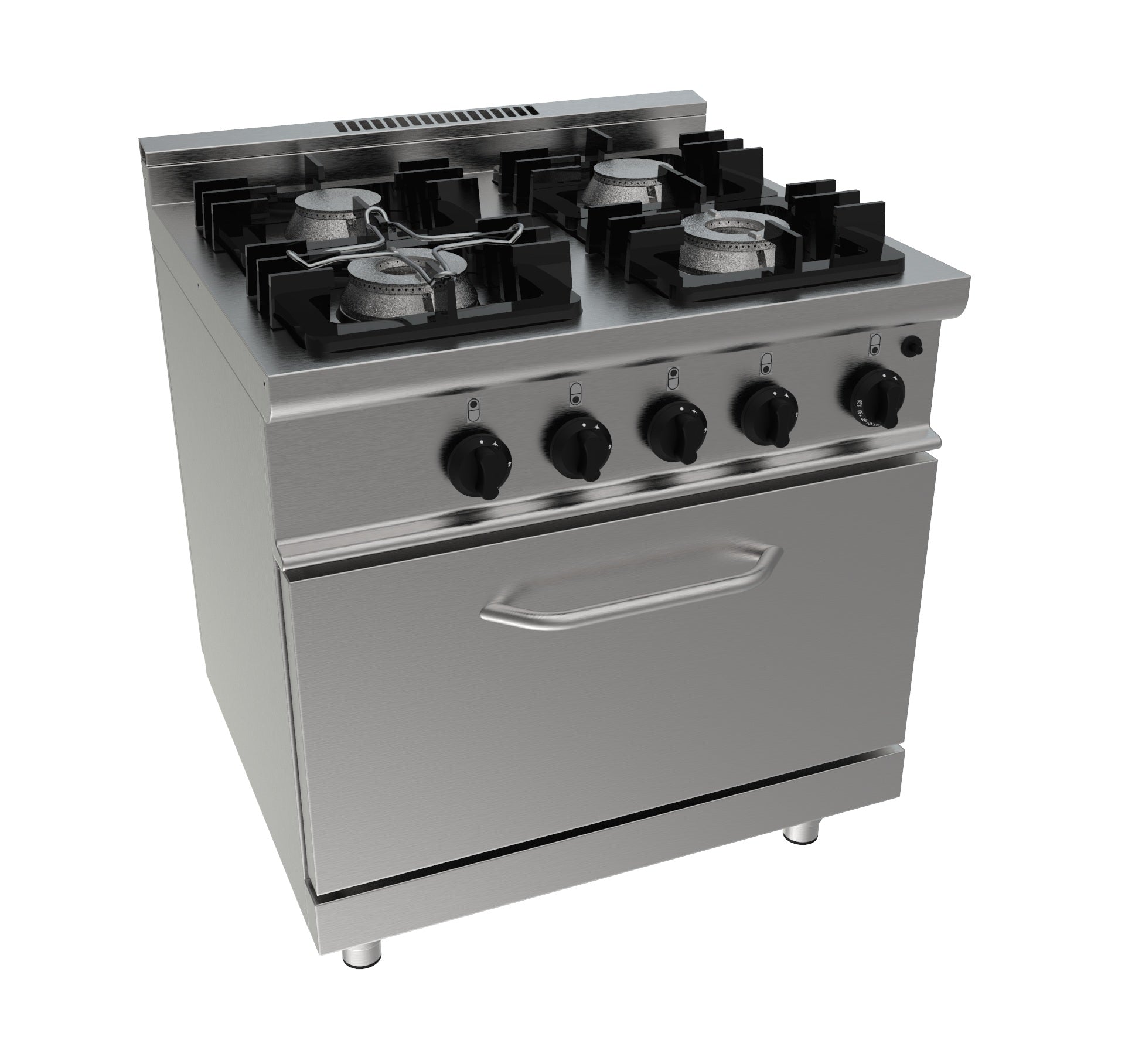 SARO Gasfornuis met gasbakoven model E7/KUPG4LO