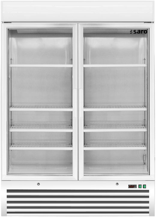 SARO Vrieskast met ventilator koeling 2 glasdeuren model D 920 - wit