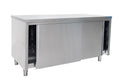 SARO roestvrijstalen wandkast, schuifdeur - 600 mm diepte, 1400 mm